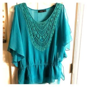 Teal tunic/blouse